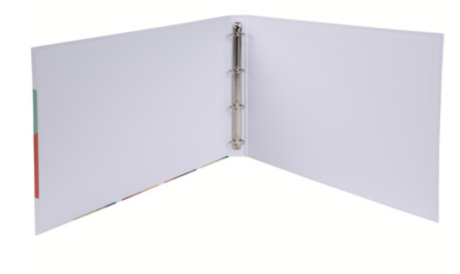 Classeur A3 horizontal - rembordé papier - 4 anneaux 30 mm - dos de 40 mm -  Lavigne Eprint