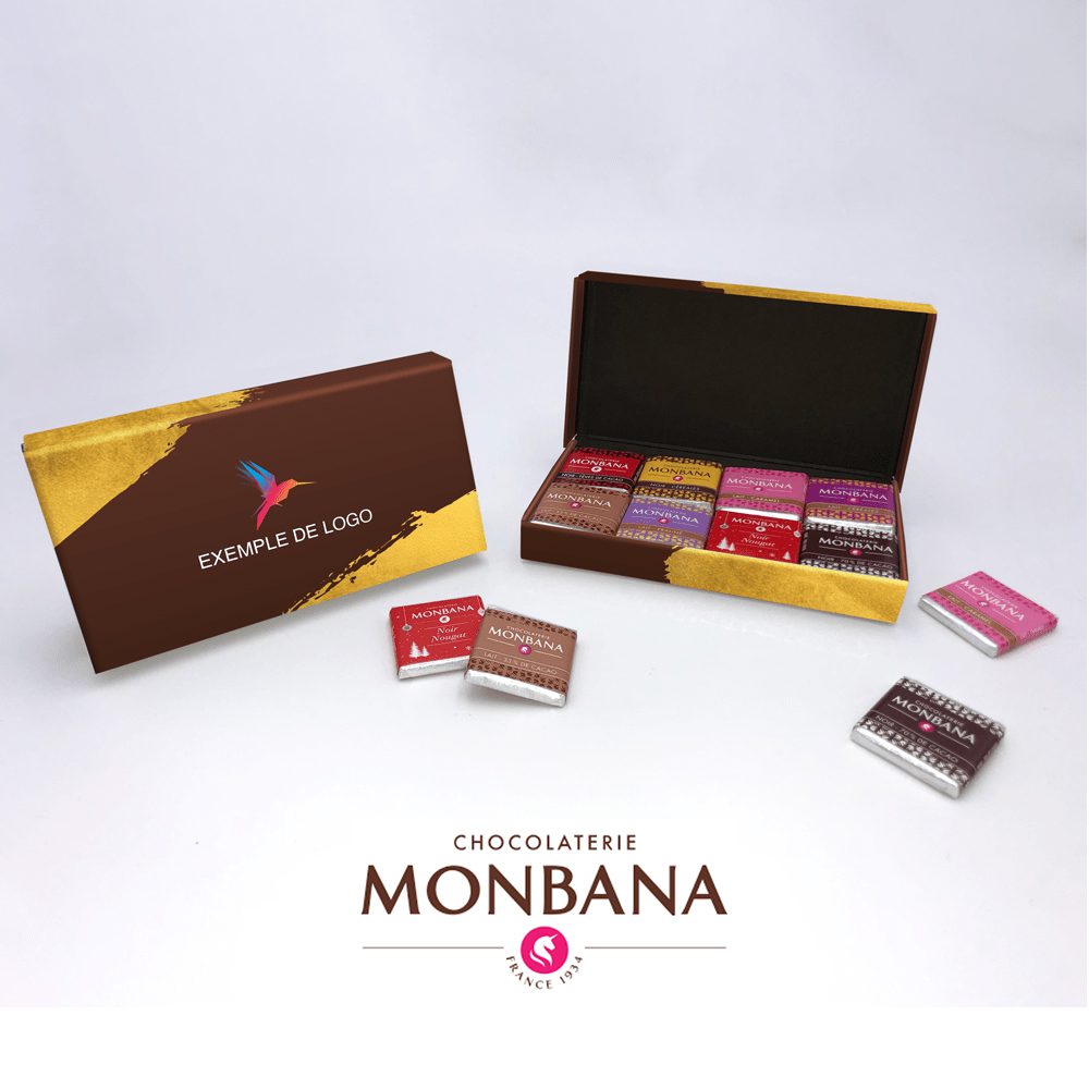 Coffret Monbana 24 chocolats personnalise - Lavigne Eprint