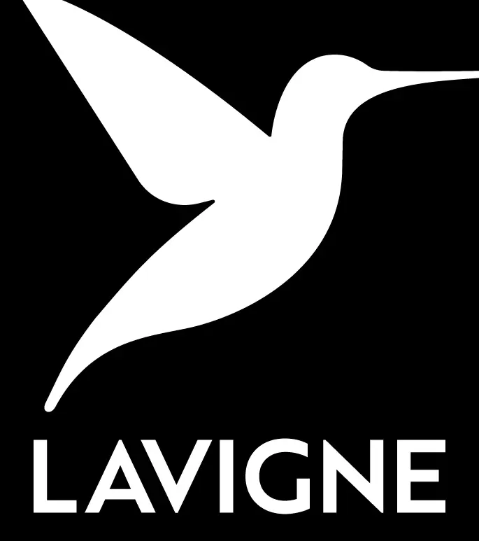 logo format stamp lavigne sur fond noir