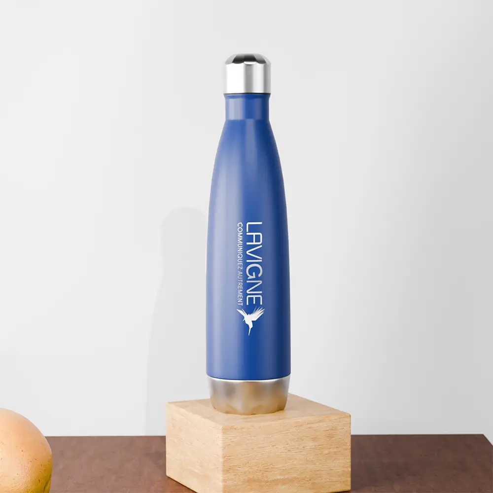 mise en scene bouteille isotherme Golden Taste personnalisable