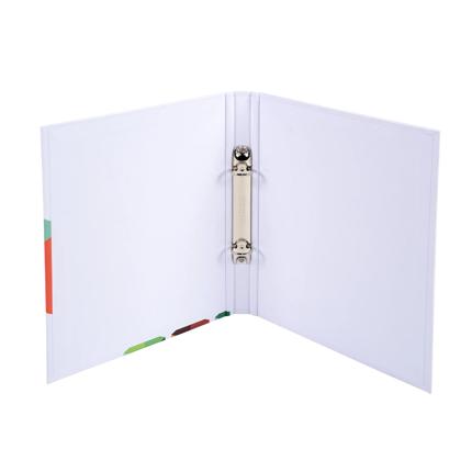 Classeur A5 - rembordé papier - 2 anneaux 15 mm - dos de 30 mm