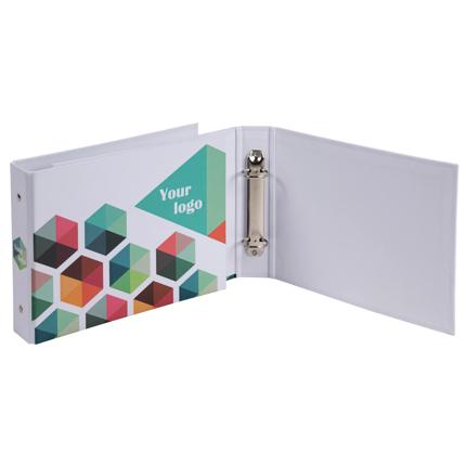 Classeur A5 horizontal - rembordé papier - 2 anneaux 25 mm - dos de 40 mm