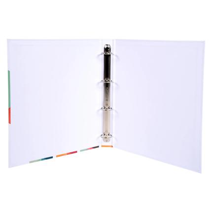 Classeur A4 rembordé papier - 4 anneaux 30 mm - dos de 40 mm
