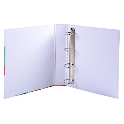 Classeur A4 - rembordé papier - 4 anneaux 40 mm - dos de 60 mm