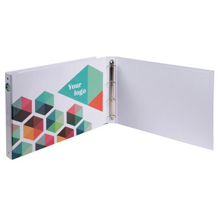 Classeur A3 horizontal - rembordé papier - 4 anneaux 30 mm - dos de 40 mm