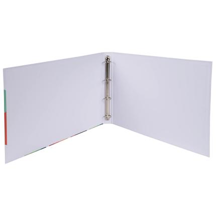 Classeur A3 horizontal - rembordé papier - 4 anneaux 30 mm - dos de 40 mm