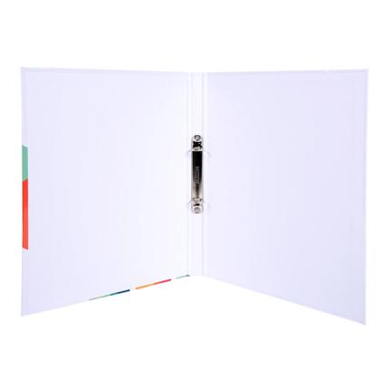 Classeur A4 horizontal rembordé papier - 2 anneaux 30 mm - dos de 40 mm