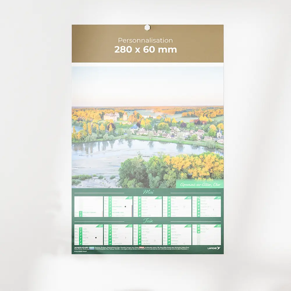 visuel feuillet 3 calendrier photo petit france sur fond gris