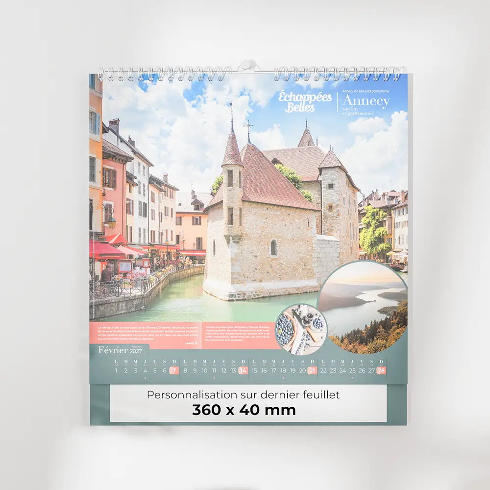 visuel feuillet 3 calendrier photo echappees belles sur fond gris