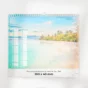 visuel feuillet 2 calendrier photo exotique sur fond gris