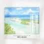 visuel feuillet 3 calendrier photo exotique sur fond gris