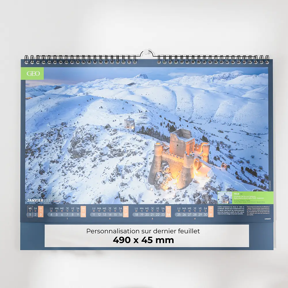 Calendrier photo GEO