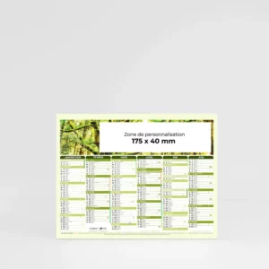 Mini calendrier cartonné Forêts – Image 1