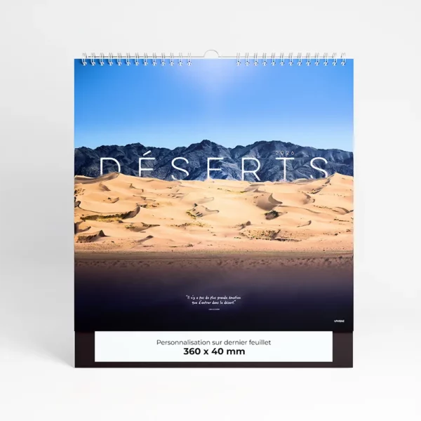 Calendrier Photo Déserts – Image 1