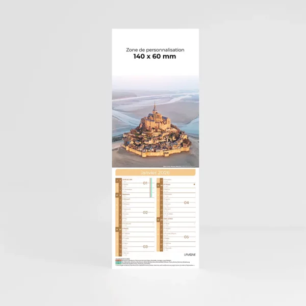 visuel du calendrier photo memento evasion sur fond gris