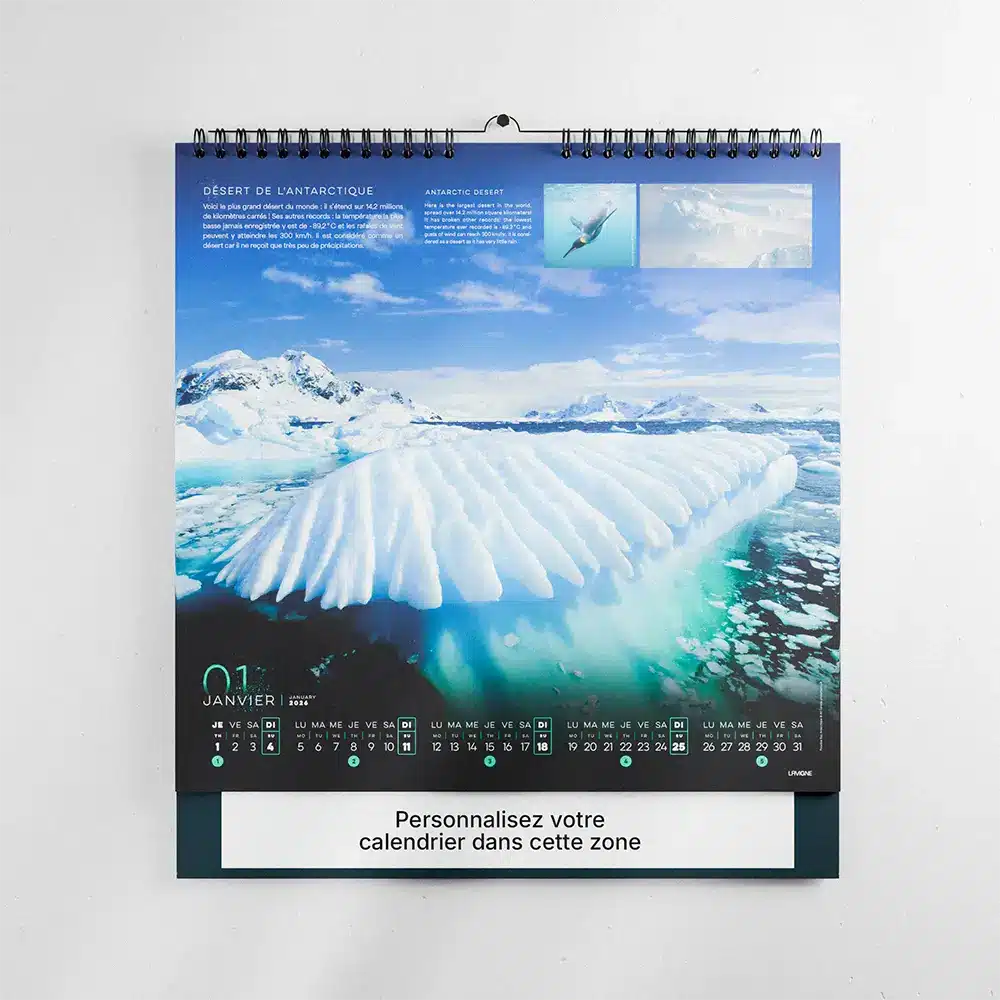 Calendrier Photo Déserts