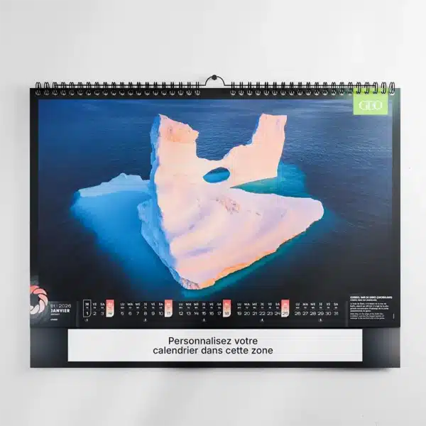 visuel feuillet 2 calendrier photo geo sur fond gris