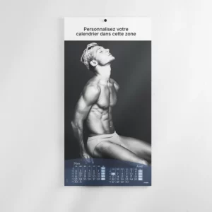 visuel feuillet 2 calendrier photo nu hommes sur fond gris