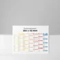 verso mini calendrier cartonne kaleidoscope sur bureau