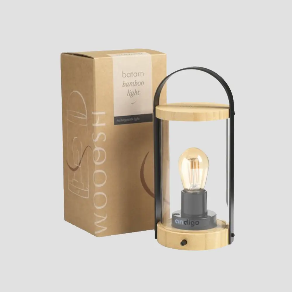 LAMPE RECHARGEABLE BAMBOU