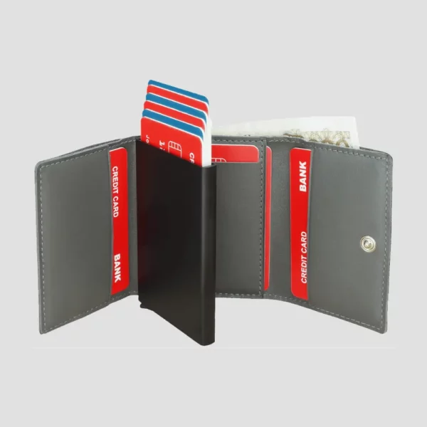 PORTE-CARTES ANTI-RFID CUIR – 10 cartes – Image 1