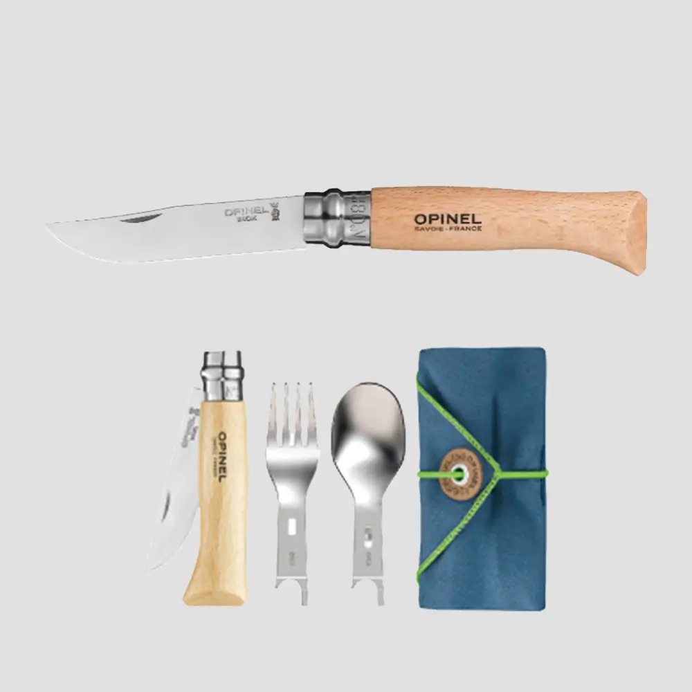 SET COUVERTS + OPINEL N°8