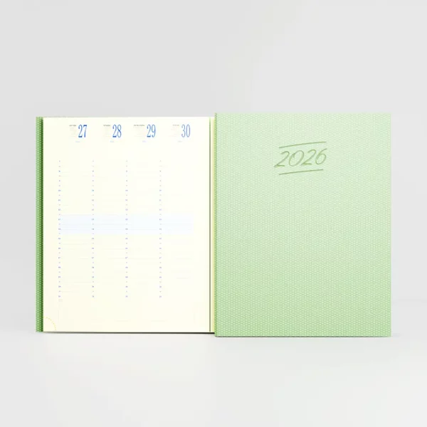 Agenda 21x27 cm broché Canvas Verdigri – Image 1