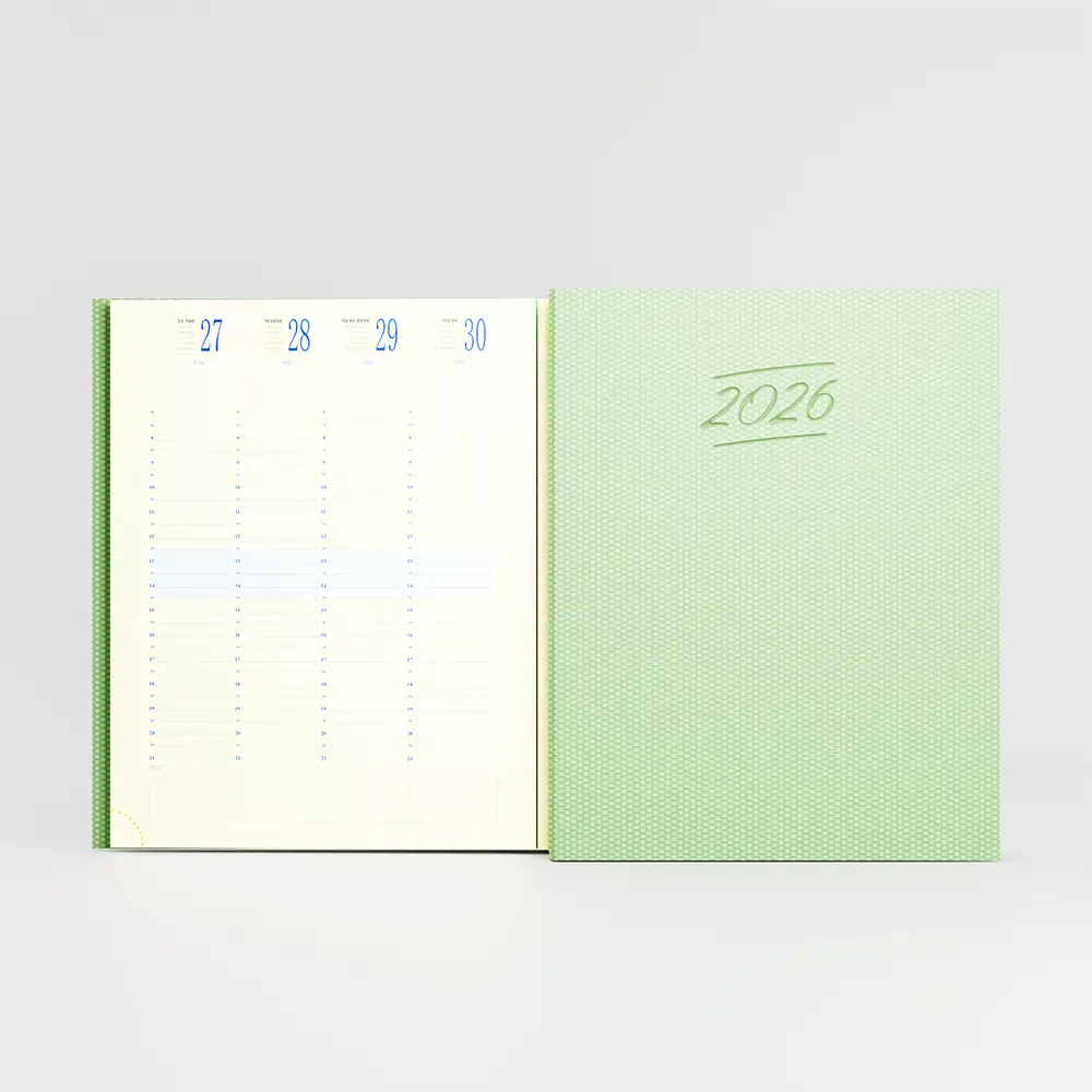 Agenda 21x27 cm broché Canvas Verdigri