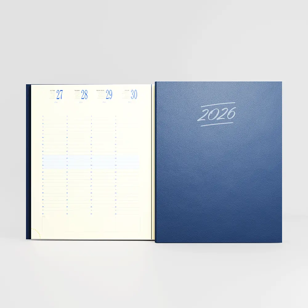 Agenda 21x27 cm broché Winner Bleu Marine
