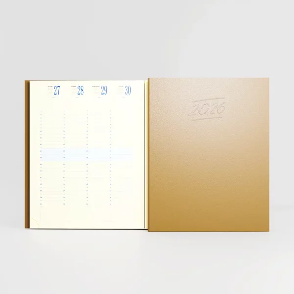 Agenda 21x27 cm emboîté Charme Beige – Image 1