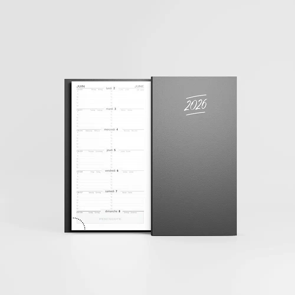 Agenda de poche broché Gobi Noir