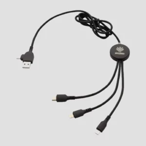 Câble lumineux 6 en 1 avec logo LED