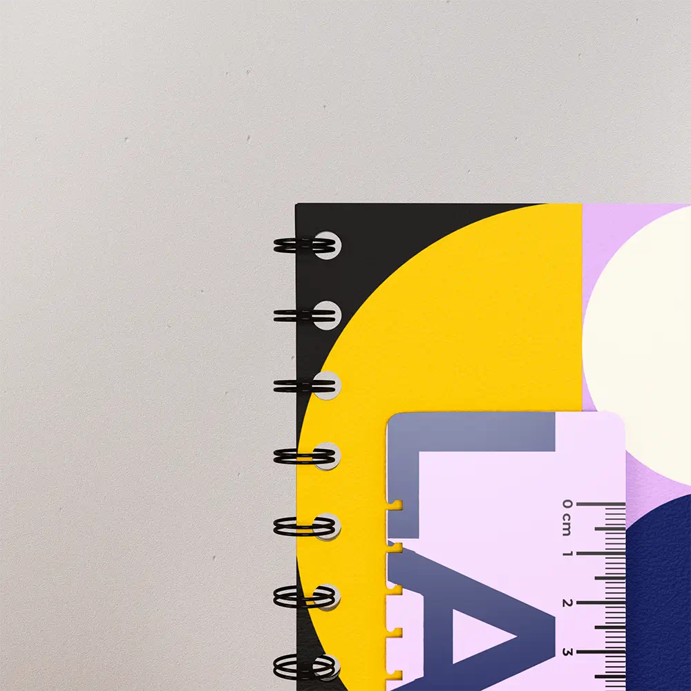 meeting book couverture mat reliure noire avec regle