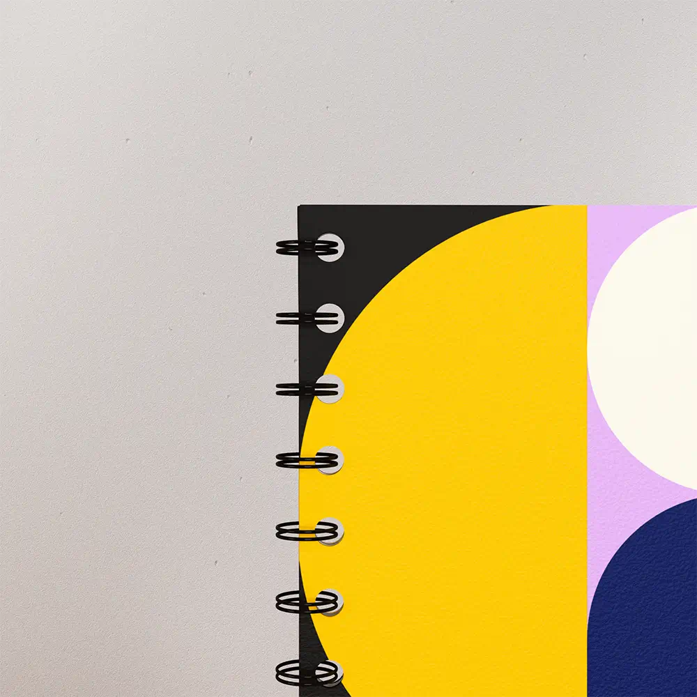 meeting book couverture mat reliure noire sans regle