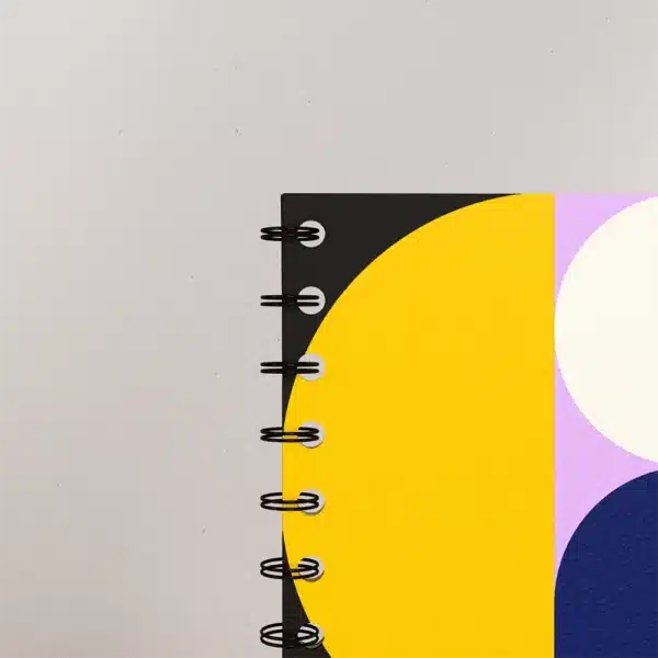 meeting book couverture soft touch reliure noire sans regle