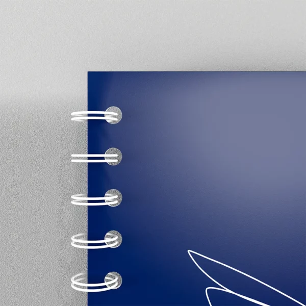 zoom couverture organise book brillante reliure blanche