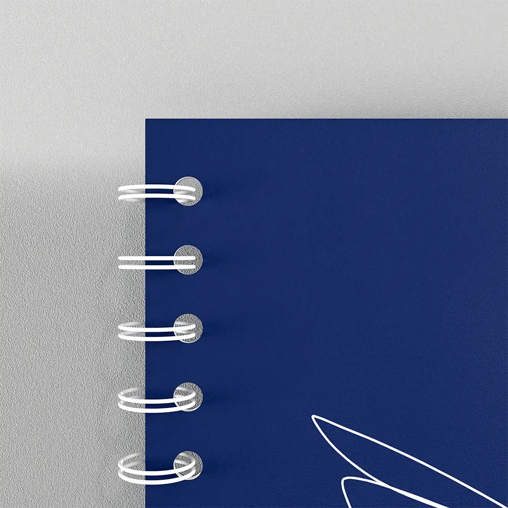 zoom couverture organise book soft touch reliure blanche