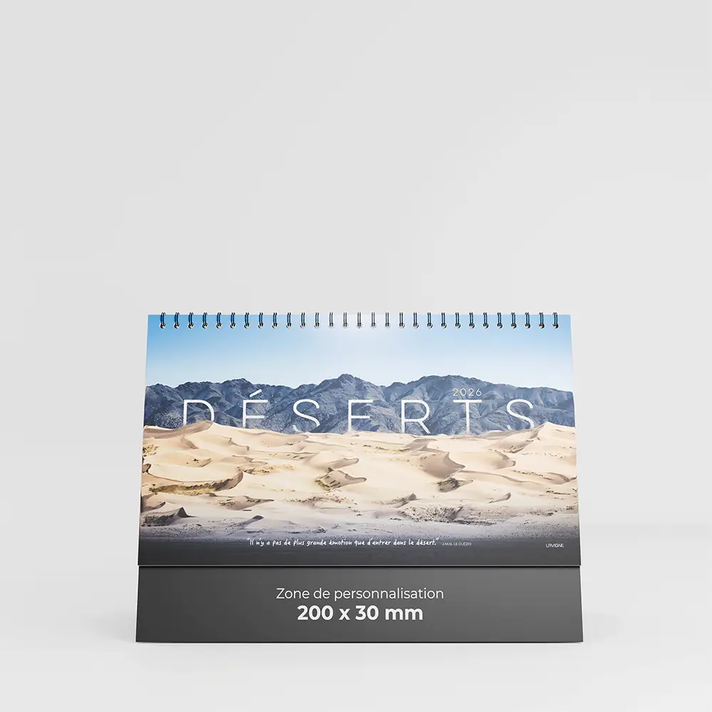 Calendrier de bureau Déserts