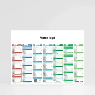 visuel recto calendrier cartonne grand format kaleidoscope sur fond gris