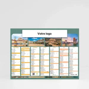 visuel recto calendrier cartonne grand format paysages sur fond gris