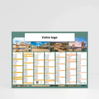 visuel recto calendrier cartonne grand format paysages sur fond gris