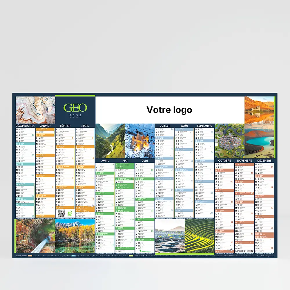 visuel recto calendrier cartonne maxi format geo sur fond gris