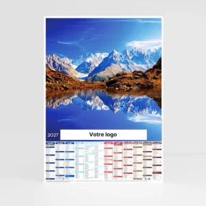 calendrier cartoplanning montagne sur fond gris