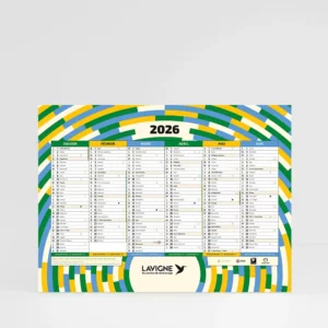 Calendrier cartonné grand format WRAP – Image 1
