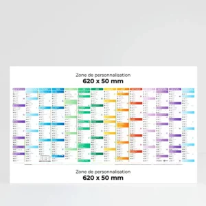 Calendrier cartonné maxi format Kaléidoscope double repiquage