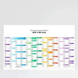 Calendrier cartonné maxi format Kaléidoscope verso - Vierge – Image 1