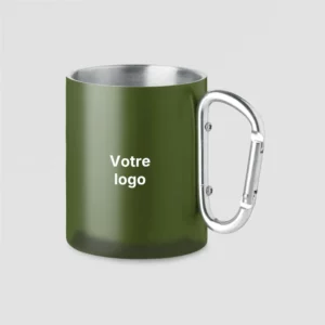 mug mousqueton trumba sur fond gris