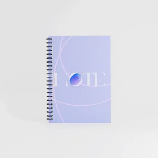 visuel notebook carnet spirale a5 sur fond gris
