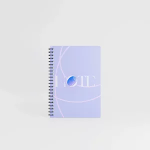 visuel notebook a6 sur fond gris