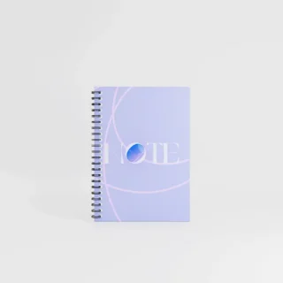visuel notebook a6 sur fond gris